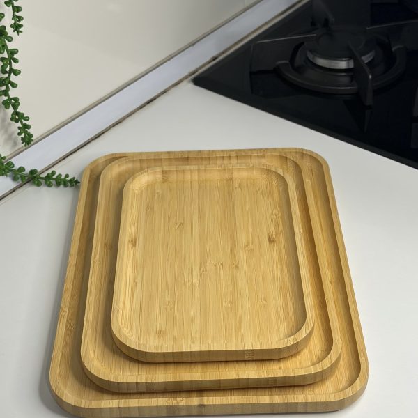 سینی مستطیل بامبو کد 0545