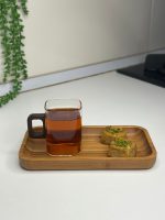 سینی مستطیل بامبو تیره - تصویر 3