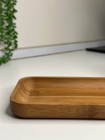 سینی مستطیل بامبو تیره - تصویر 2