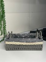 سبد مستطیل پارچه دار دوتایی (وارداتی) - تصویر 2