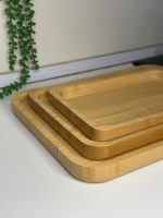 سینی مستطیل سایز بزرگ بامبو - تصویر 2