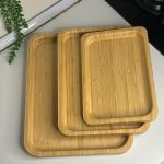 سینی مستطیل سایز بزرگ بامبو
