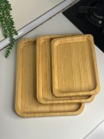 سینی مستطیل سایز بزرگ بامبو