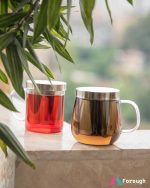 لیوان دمنوش پیرکس استیل - تصویر 4
